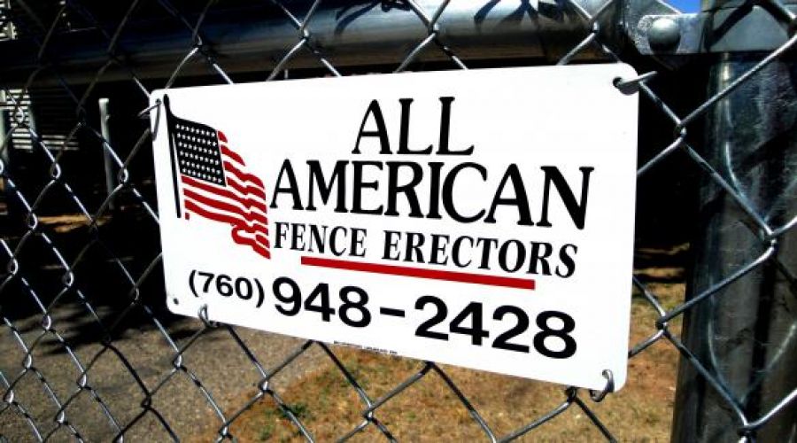 All American Fence Erectors Sign