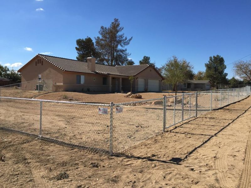 A durable chain link fence to protect property