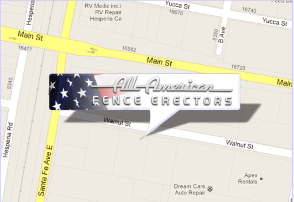 All American Fence Erectors location on a map