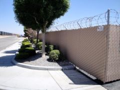 Privacy Chain Link Fence, Barbed Wire, Razor Tape