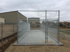 8' tall chain link batting cage fence
