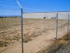 Barbed Wire Chain Link Fence, No Top Rail Chain Link Fence, '6 Fence, Security Fence