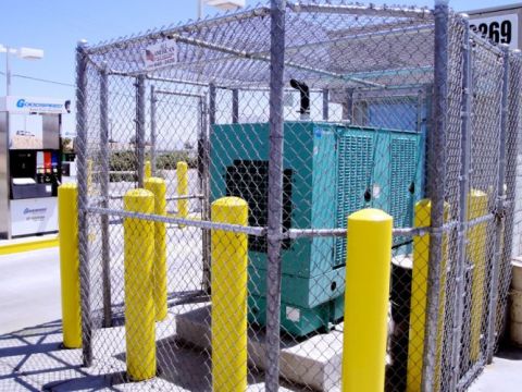 Fully Enclosed Chain Link Fence, Chain Link Fence for Generator