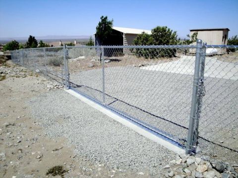 5' chain link, 16' rolling gate (operator ready)