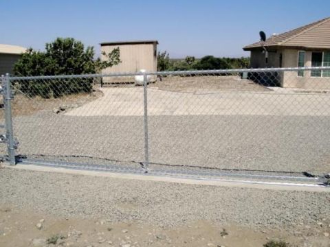 5' chain link, 16' rolling gate (operator ready)