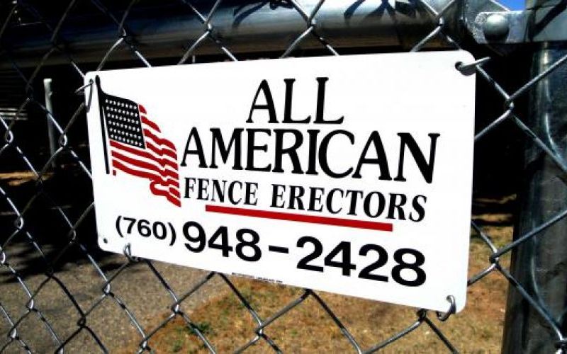 All American Fence Erectors Sign