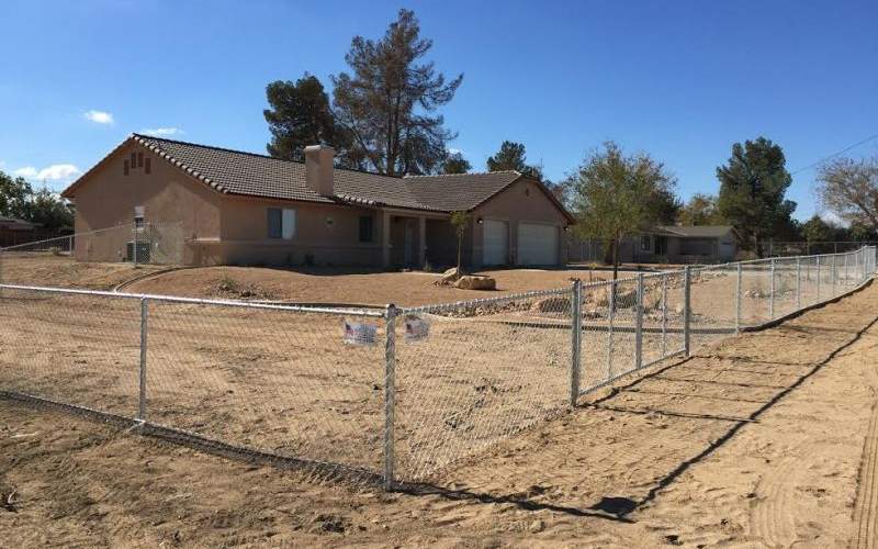 A durable chain link fence to protect property